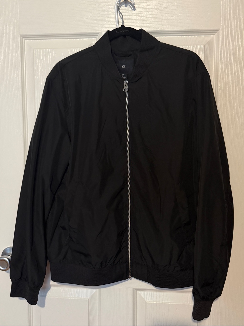 H&M Black Zip Bomber Jacket